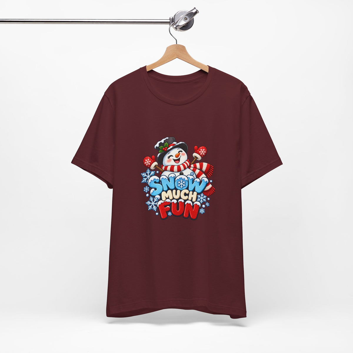 Snow Much Fun T-Shirt – Cute Snowman Holiday Tee