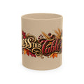 Bless This Table Mug — Harvest Thanksgiving Ceramic Coffee Mug, Cornucopia Gratitude Fall Harvest Gift
