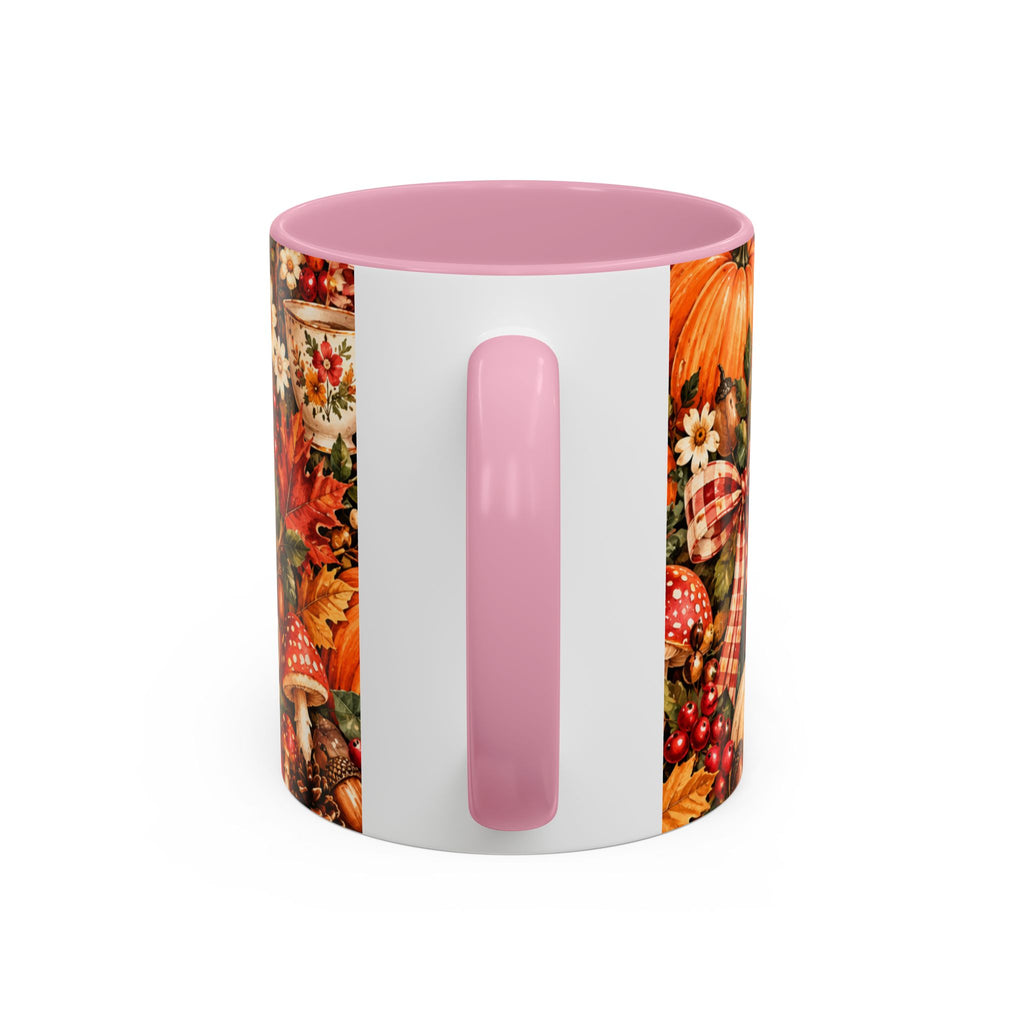 Autumn Harvest Mugs | Fall Pumpkins, Apples, Mushrooms, Daisies 11oz 15oz