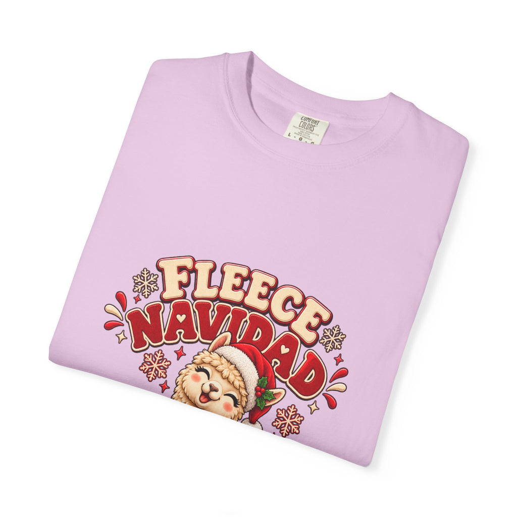 Fleece Navidad Tee — Cute Llama Christmas T-Shirt
