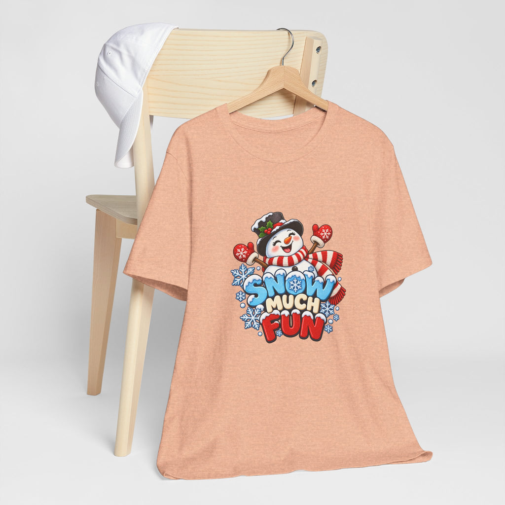 Snow Much Fun T-Shirt – Cute Snowman Holiday Tee