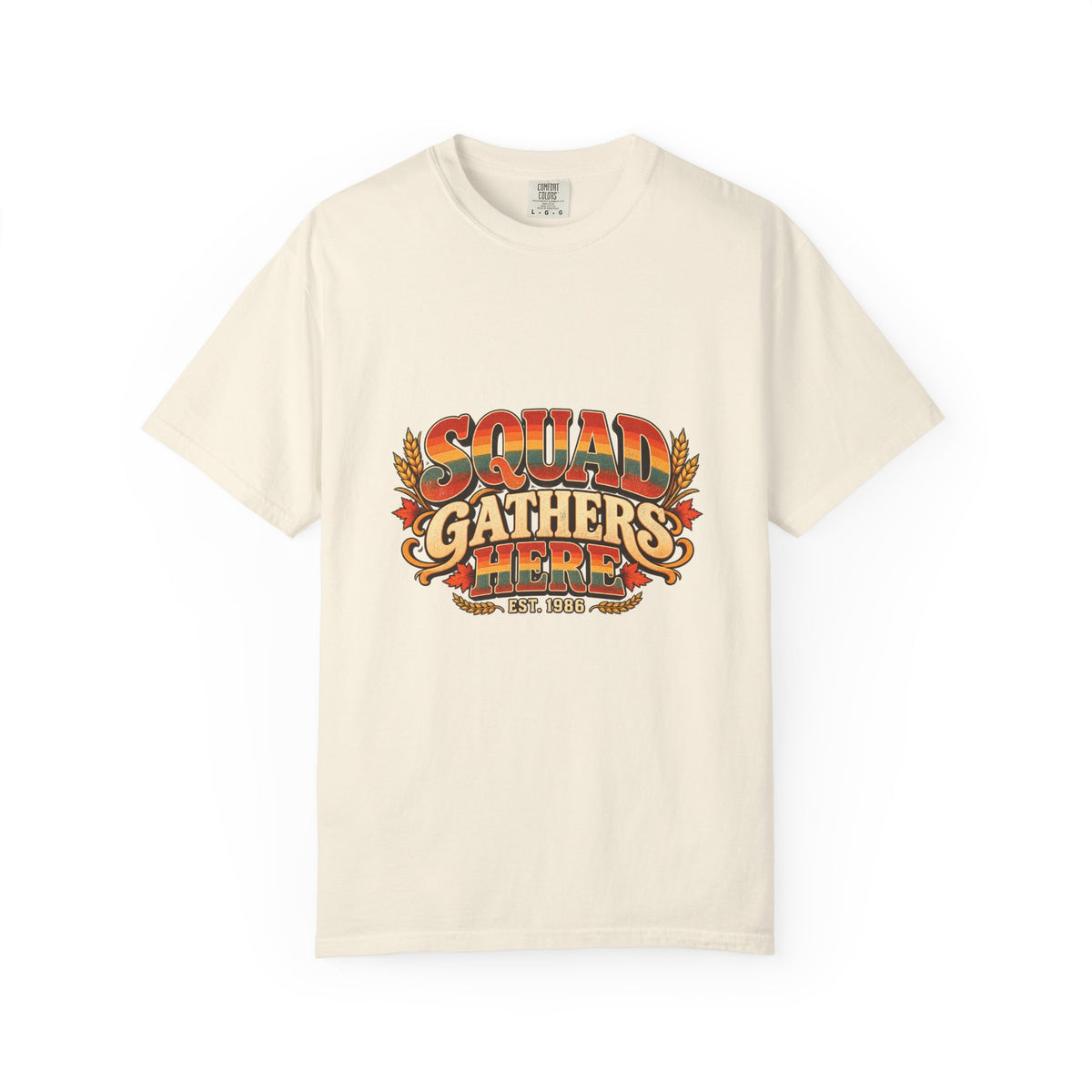 Squad Gathers Here T-Shirt — Retro Thanksgiving Family Reunion Tee, Vintage Fall Gathering Shirt, Friendsgiving