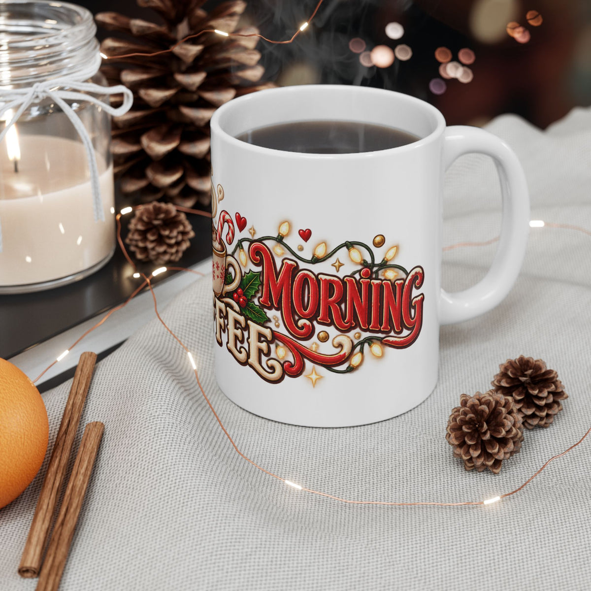 Christmas Coffee Mug – Festive Holiday Ceramic Coffee Cup (11oz/15oz)