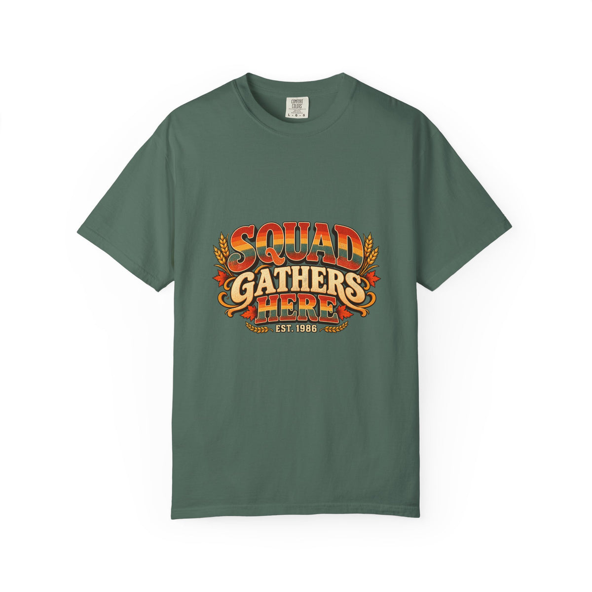 Squad Gathers Here T-Shirt — Retro Thanksgiving Family Reunion Tee, Vintage Fall Gathering Shirt, Friendsgiving