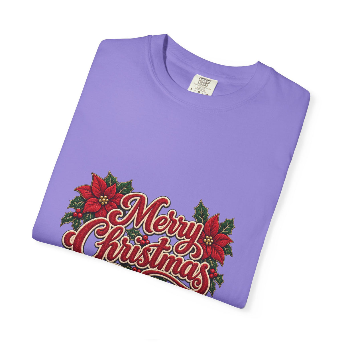 Merry Christmas Poinsettia T-Shirt