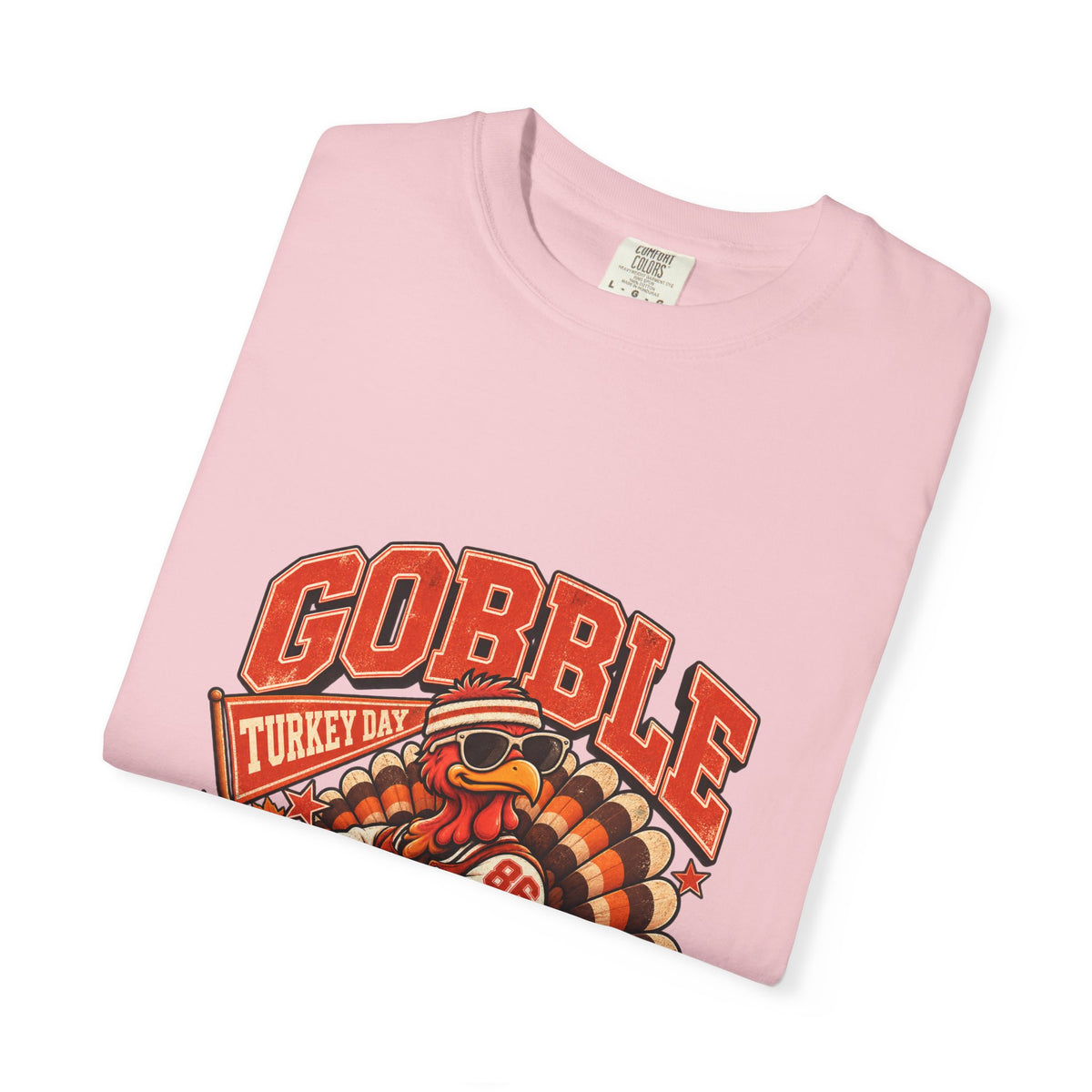 Gobble Squad Turkey Football Helmet T-Shirt | Thanksgiving Turkey Sports Tee