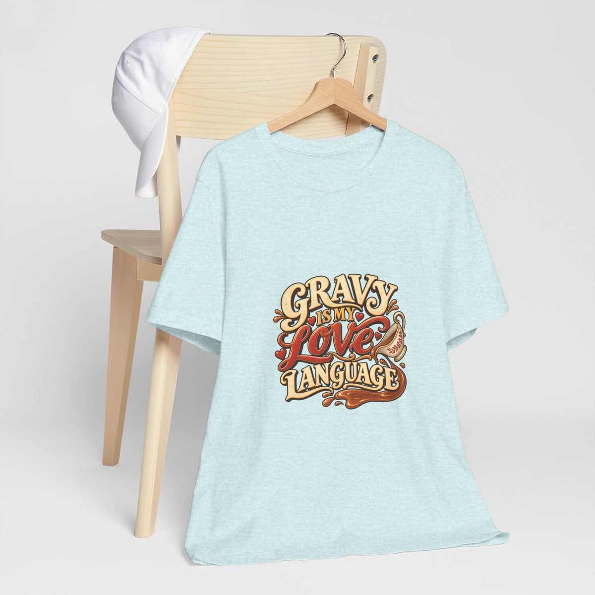Gravy Is My Love Language T-Shirt — Funny Thanksgiving Foodie Tee, Turkey Dinner Humor Shirt, Fall Gift