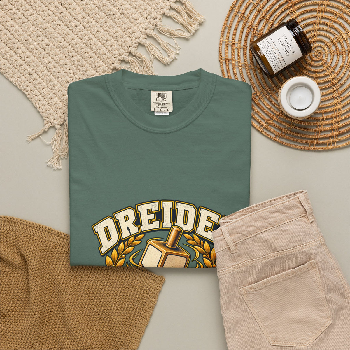 Dreidel Champion T-shirt | Hanukkah Dreidel Design, Winner Banner