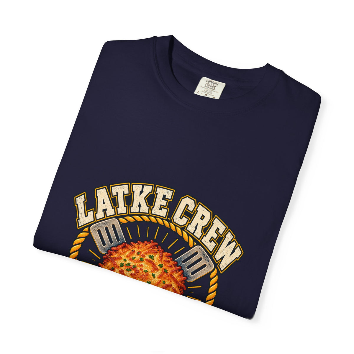Latke Crew Illustration T-Shirt | Hanukkah Potato Pancake Design