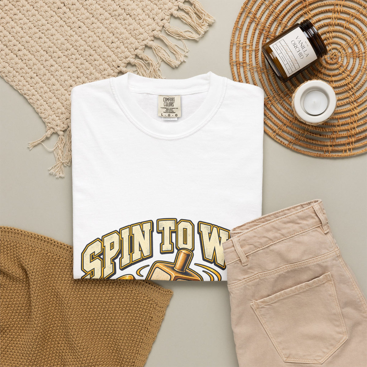 Spin to Win Dreidel T-shirt | Hanukkah Chanukah Festival Design