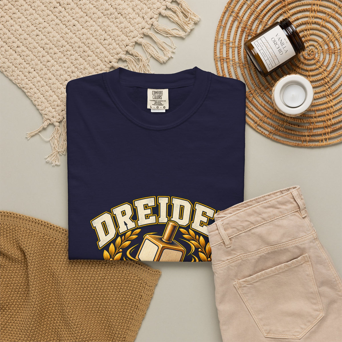 Dreidel Champion T-shirt | Hanukkah Dreidel Design, Winner Banner