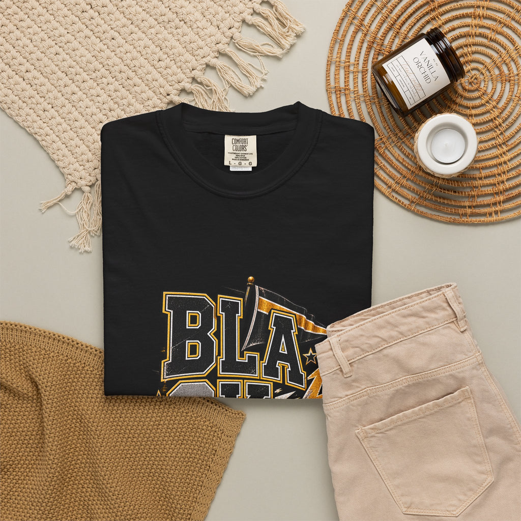 Blackout Lightning Football tee | Graphic T-Shirt, Team Spirit
