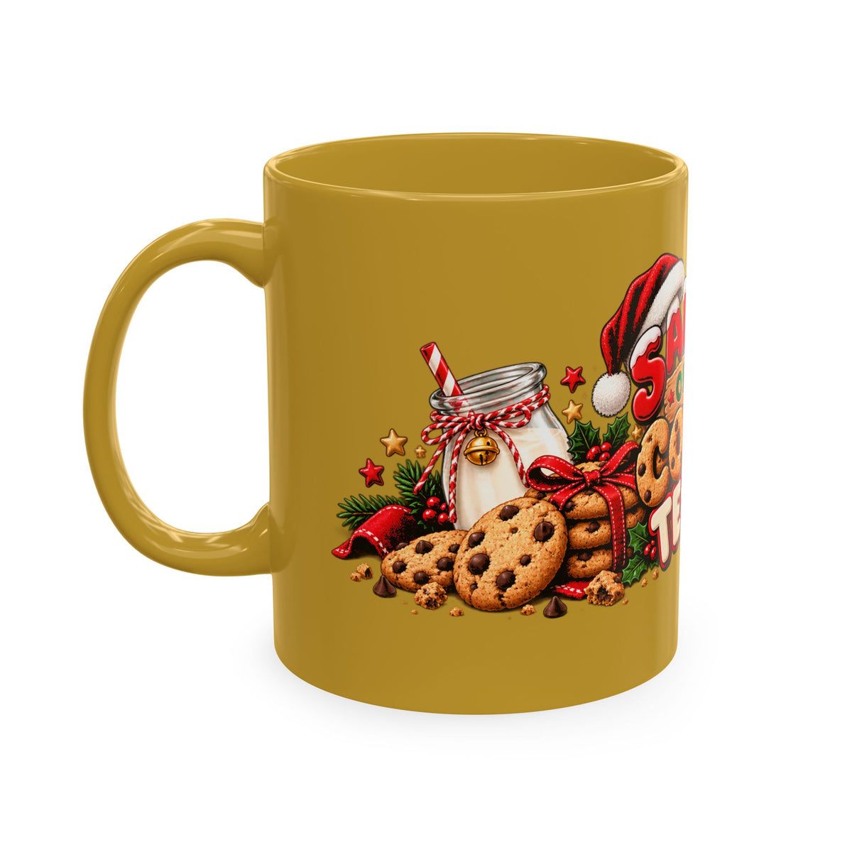 Santa’s Official Cookie Tester Ceramic Mug — Christmas Holiday Coffee Cup