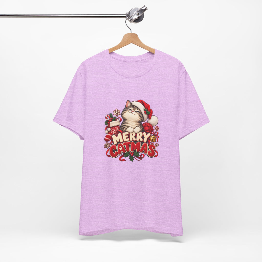 Merry Catmas T-Shirt – Cute Christmas Cat Holiday Tee