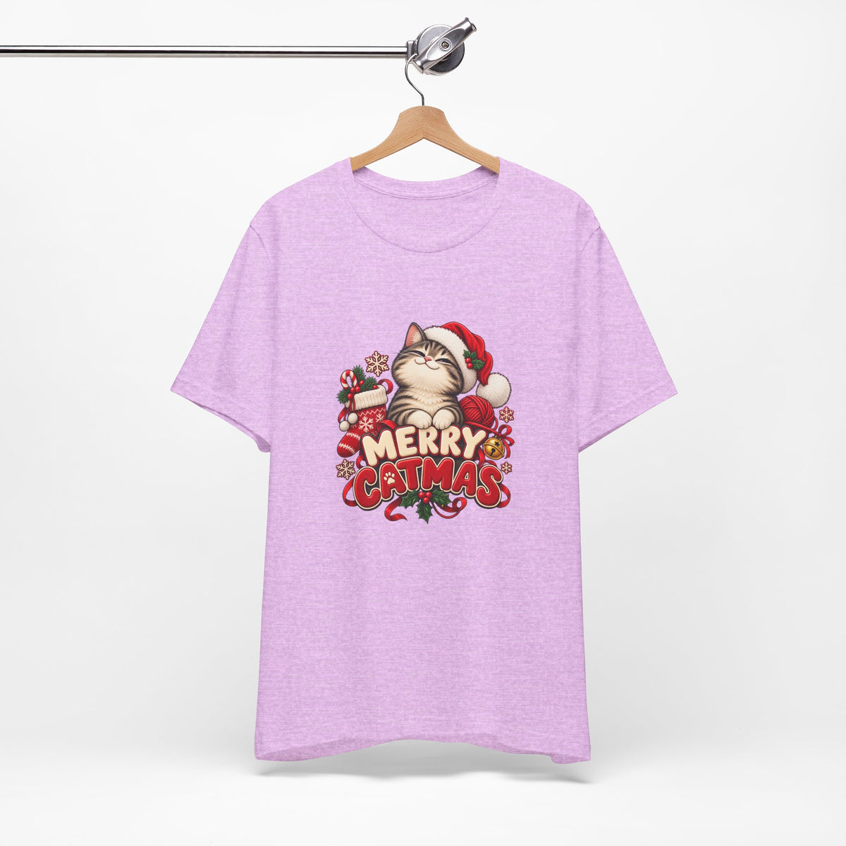 Merry Catmas T-Shirt – Cute Christmas Cat Holiday Tee