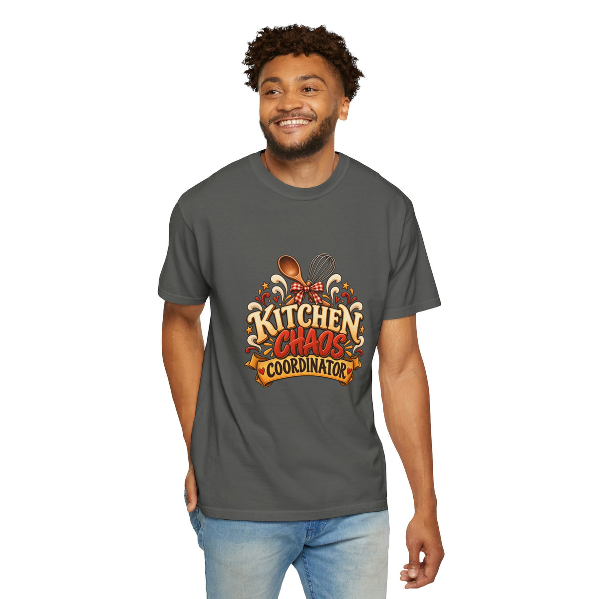 Kitchen Chaos Coordinator T-Shirt — Funny Thanksgiving Chef Shirt, Holiday Cooking Humor Tee, Baker Gift