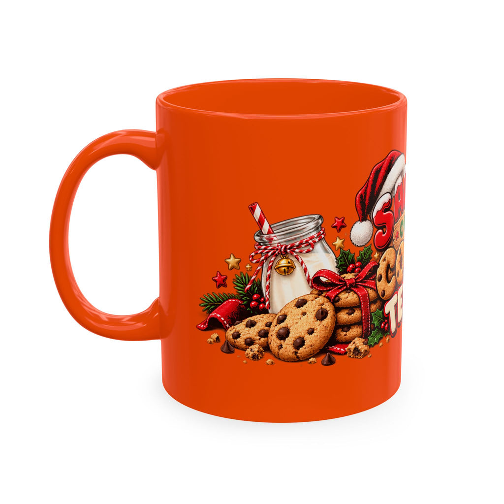 Santa’s Official Cookie Tester Ceramic Mug — Christmas Holiday Coffee Cup