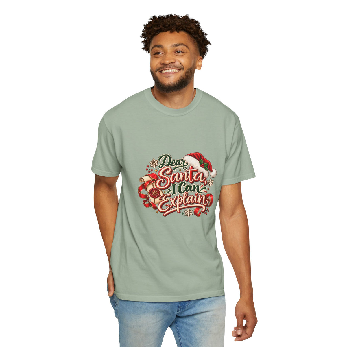 Dear Santa I Can Explain T-Shirt — Funny Christmas Tee