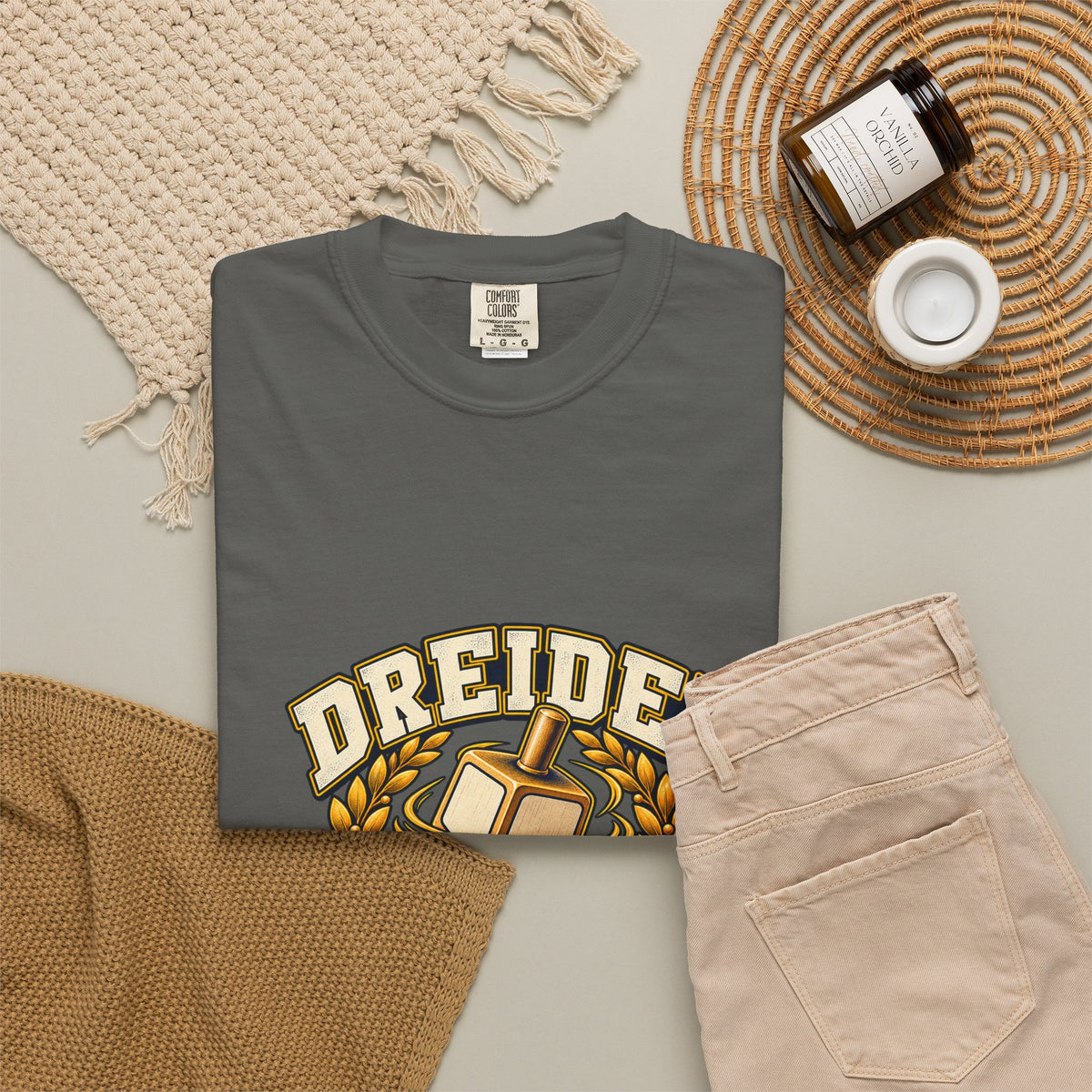 Dreidel Champion T-shirt | Hanukkah Dreidel Design, Winner Banner