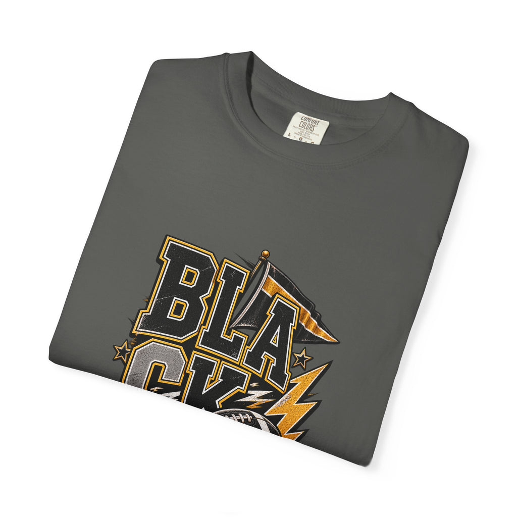 Blackout Lightning Football tee | Graphic T-Shirt, Team Spirit