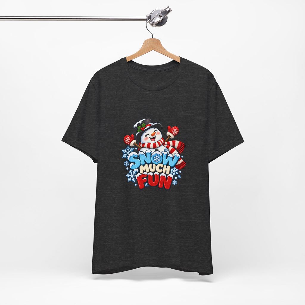 Snow Much Fun T-Shirt – Cute Snowman Holiday Tee