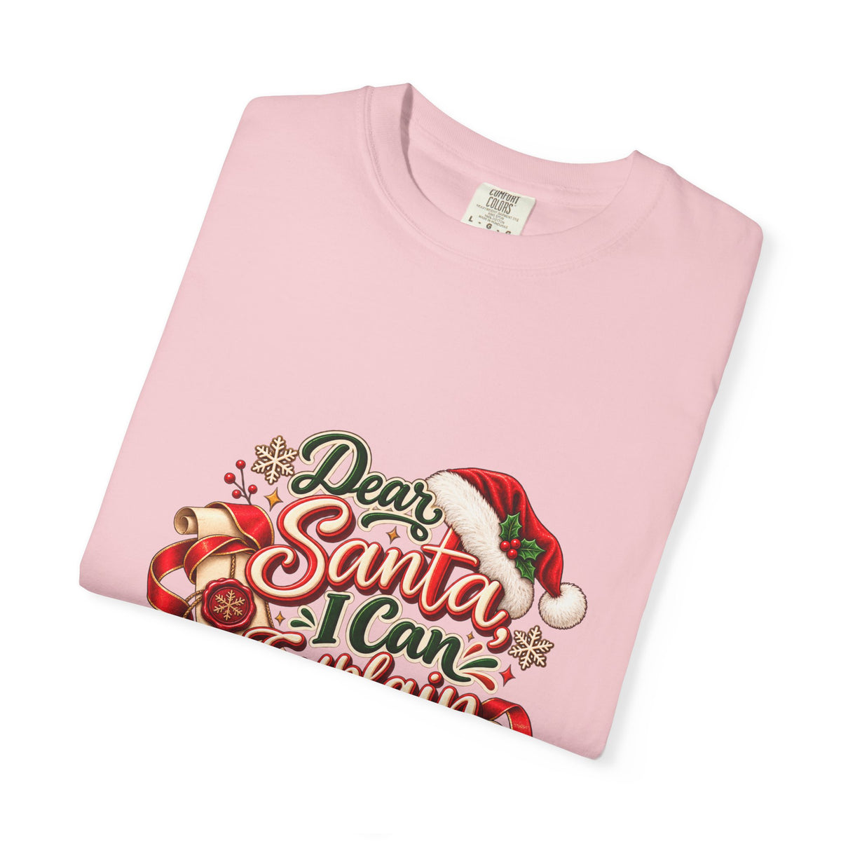 Dear Santa I Can Explain T-Shirt — Funny Christmas Tee