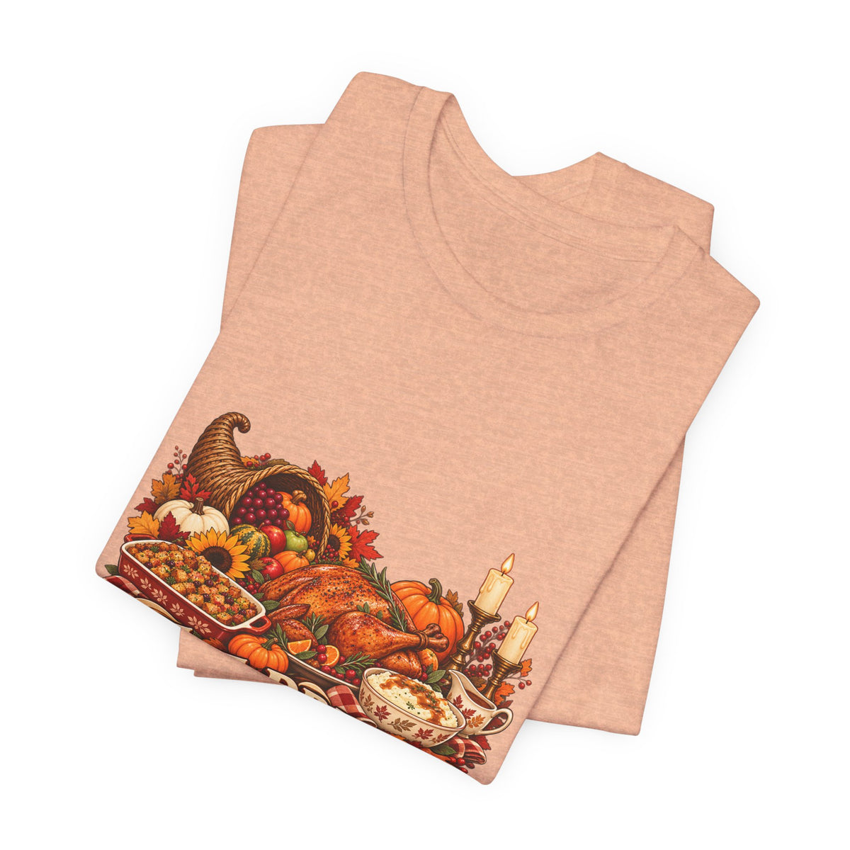 Eat Drink Be Thankful Thanksgiving Tee | Cornucopia Harvest Fall Shirt