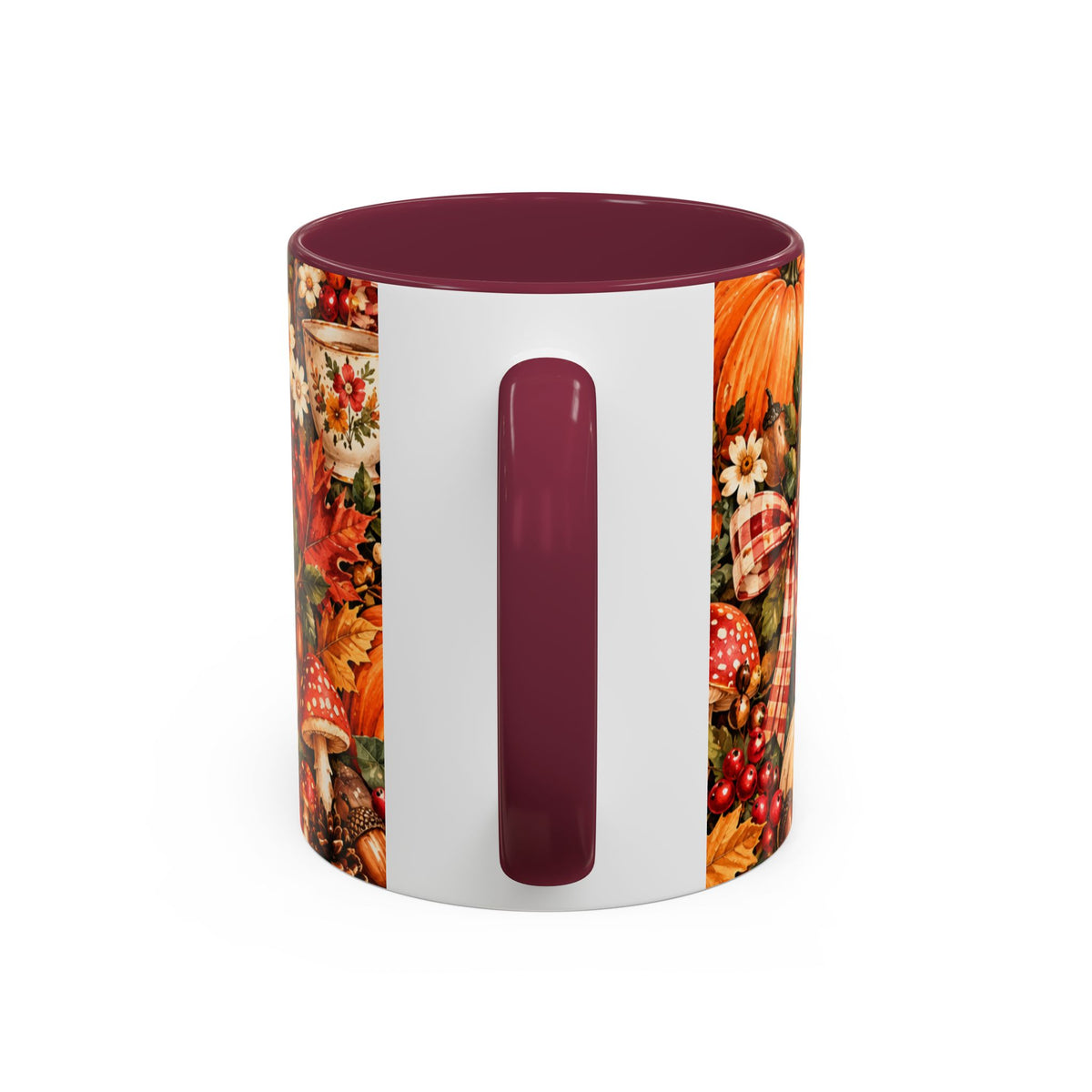 Autumn Harvest Mugs | Fall Pumpkins, Apples, Mushrooms, Daisies 11oz 15oz