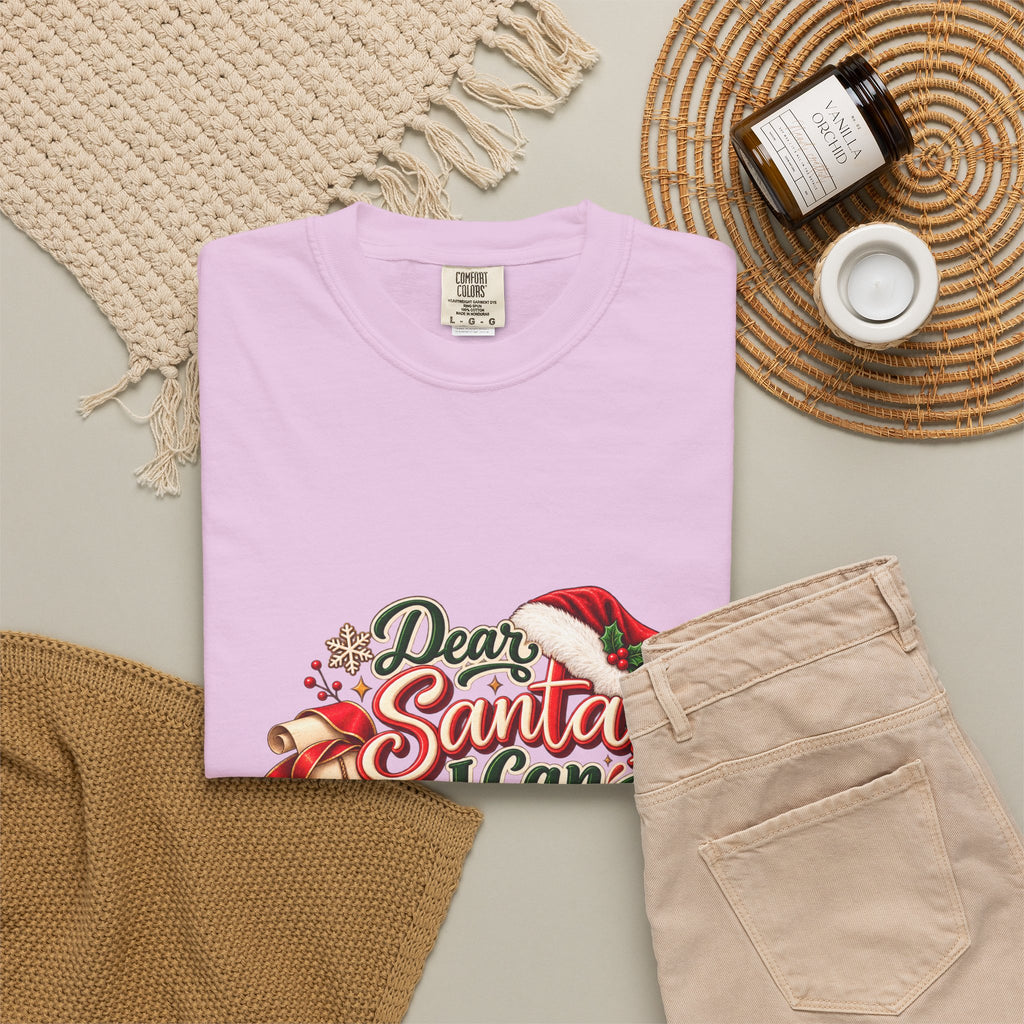 Dear Santa I Can Explain T-Shirt — Funny Christmas Tee