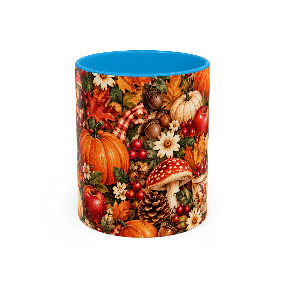 Autumn Harvest Mugs | Fall Pumpkins, Apples, Mushrooms