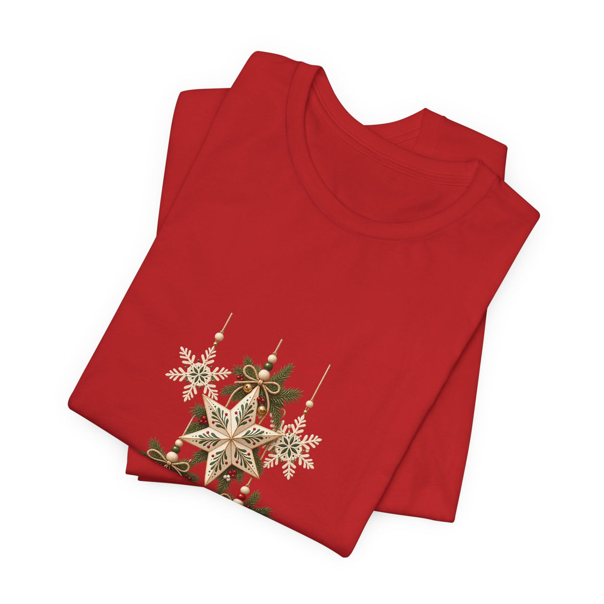 Christmas Star Ornaments T-Shirt — Vintage Holiday Stars Tee