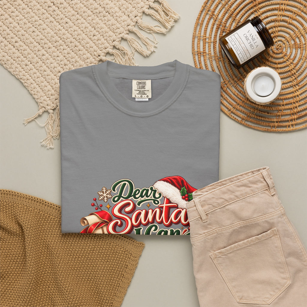Dear Santa I Can Explain T-Shirt — Funny Christmas Tee