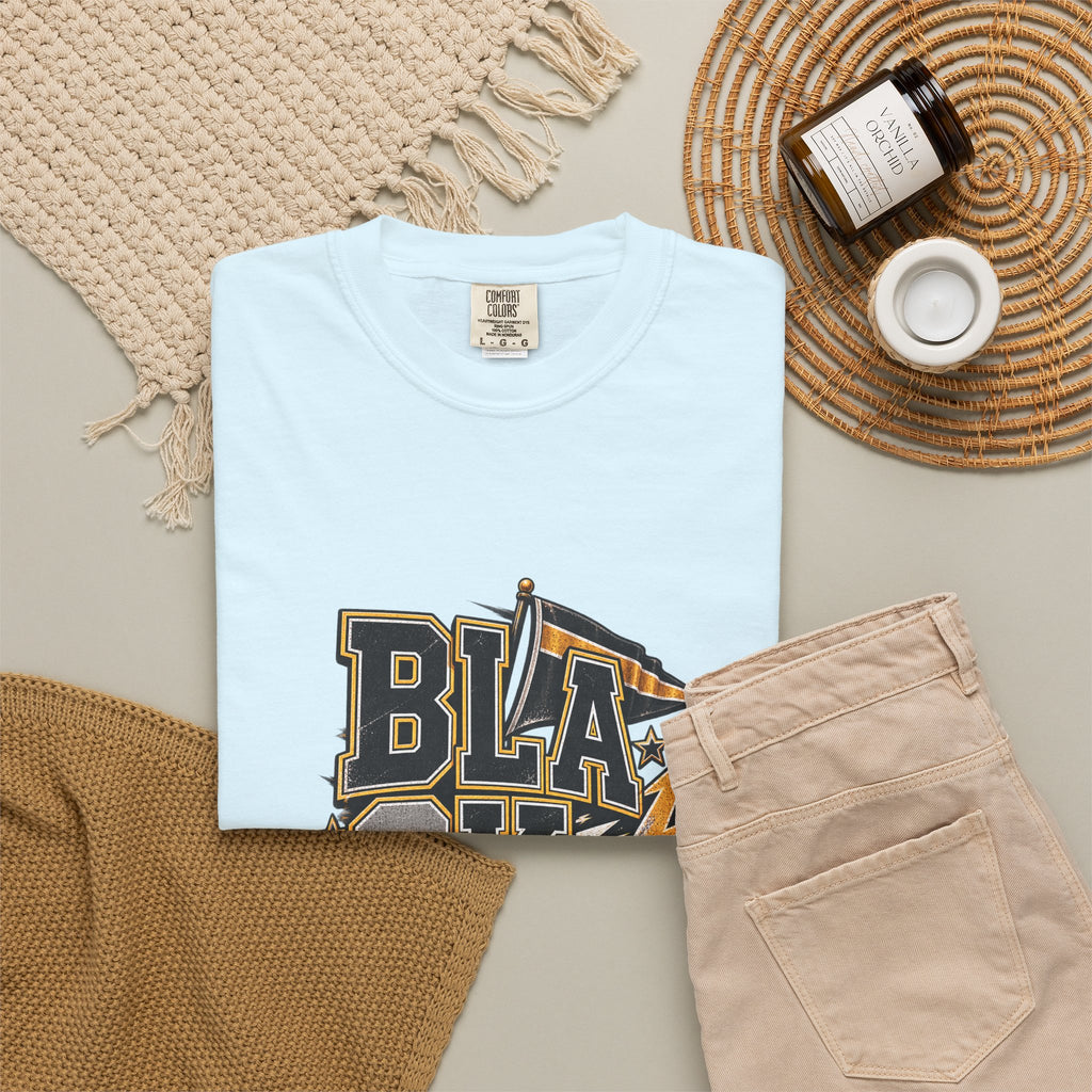 Blackout Lightning Football tee | Graphic T-Shirt, Team Spirit