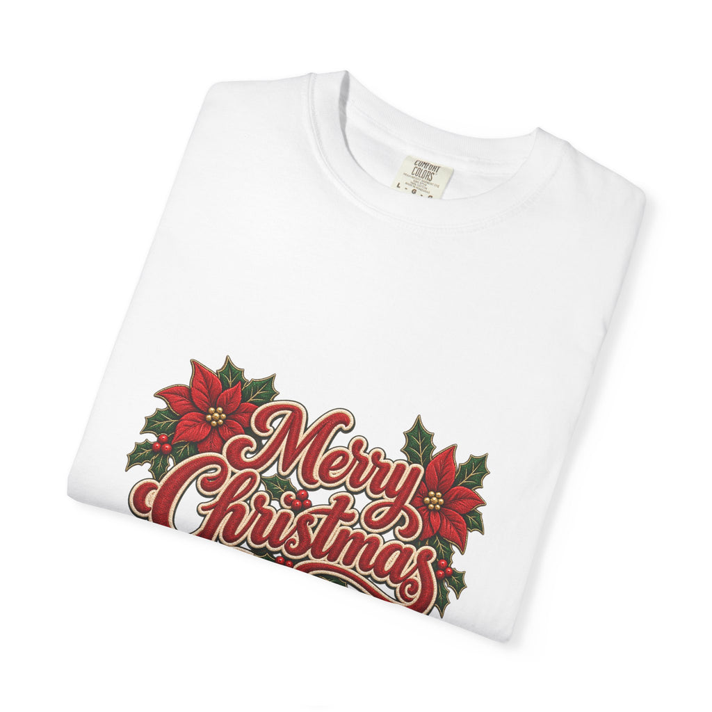 Merry Christmas Poinsettia T-Shirt
