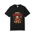 Merry Gothmas skull gingerbread graphic T-shirt | Gothic Christmas tee