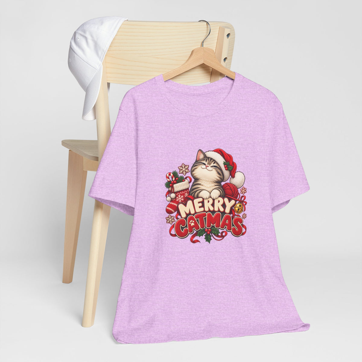 Merry Catmas T-Shirt – Cute Christmas Cat Holiday Tee