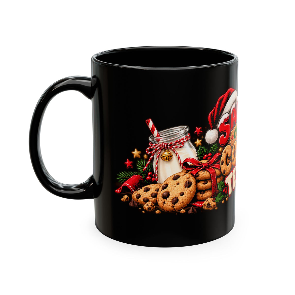 Santa’s Official Cookie Tester Ceramic Mug — Christmas Holiday Coffee Cup