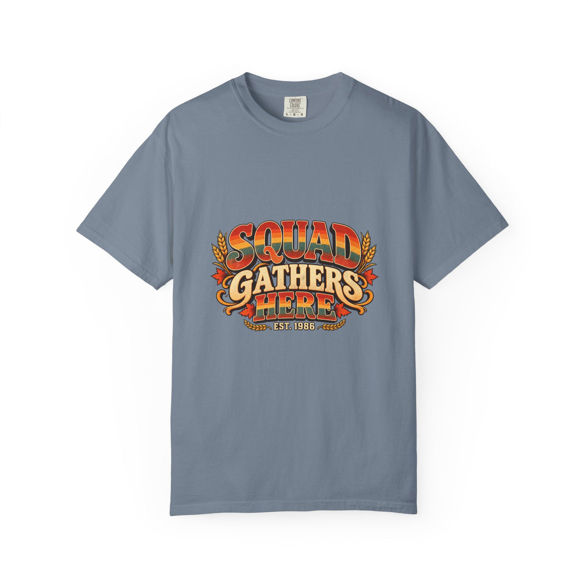 Squad Gathers Here T-Shirt — Retro Thanksgiving Family Reunion Tee, Vintage Fall Gathering Shirt, Friendsgiving