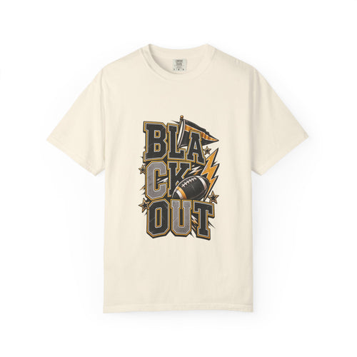Blackout Lightning Football tee | Graphic T-Shirt, Team Spirit