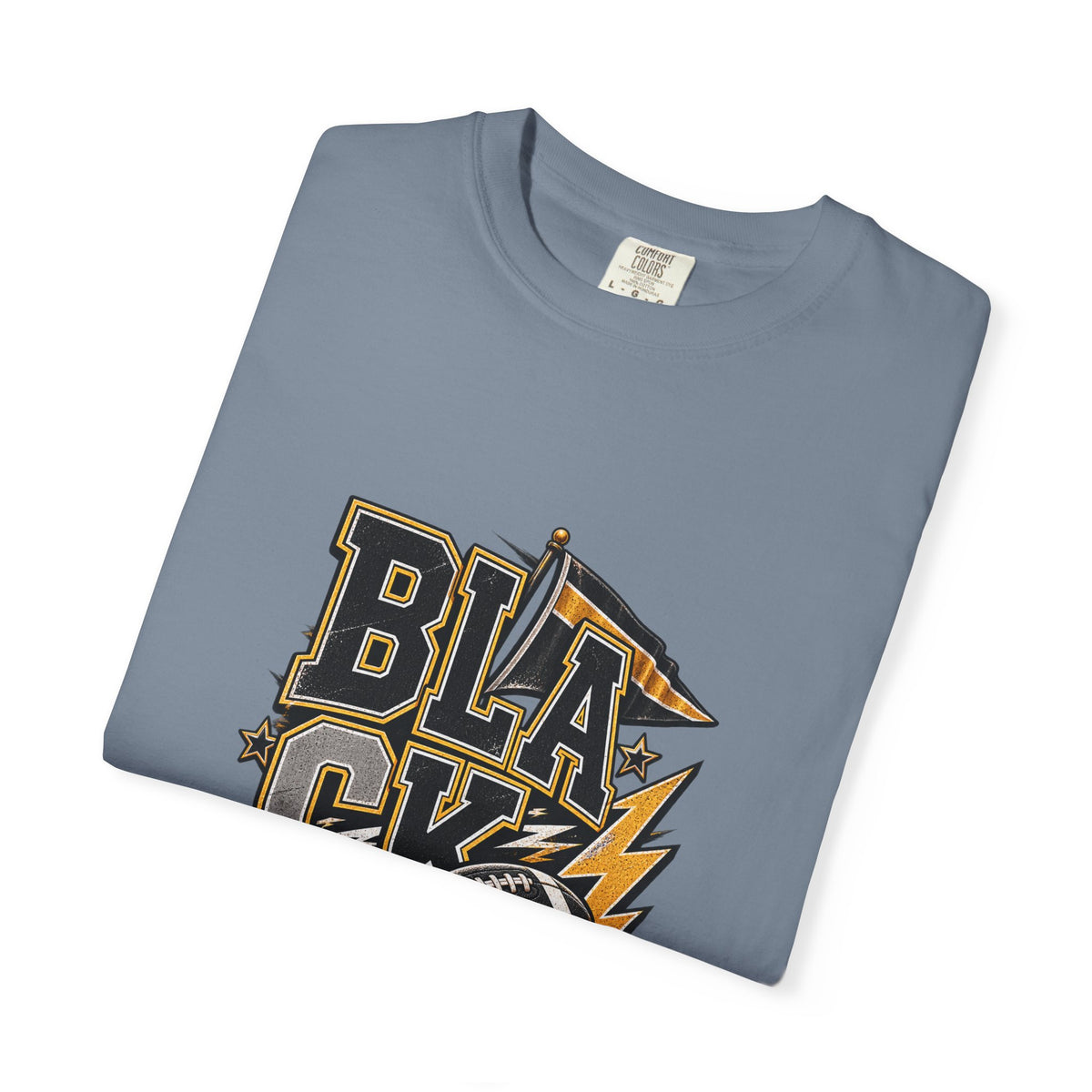 Blackout Lightning Football tee | Graphic T-Shirt, Team Spirit