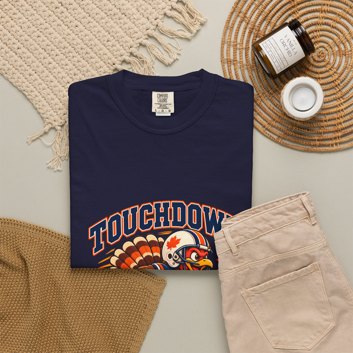 Touchdown Turkey Day T-shirt | Football Turkey Thanksgiving Tee
