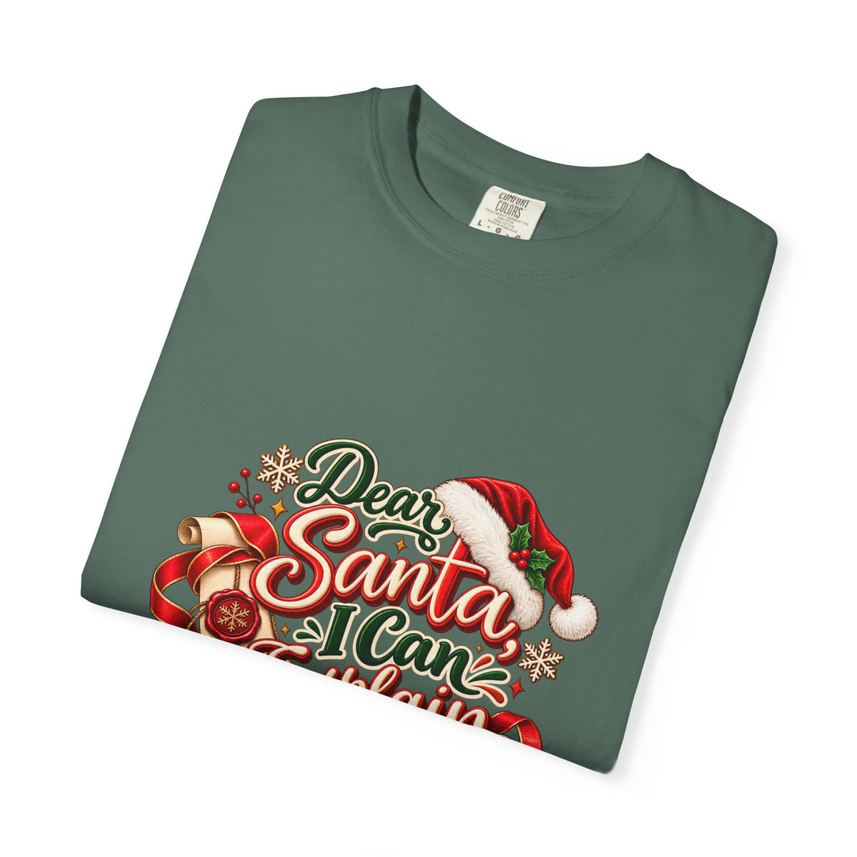 Dear Santa I Can Explain T-Shirt — Funny Christmas Tee
