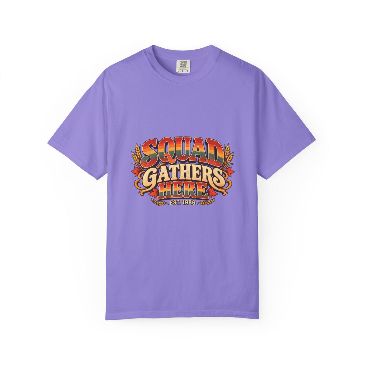 Squad Gathers Here T-Shirt — Retro Thanksgiving Family Reunion Tee, Vintage Fall Gathering Shirt, Friendsgiving