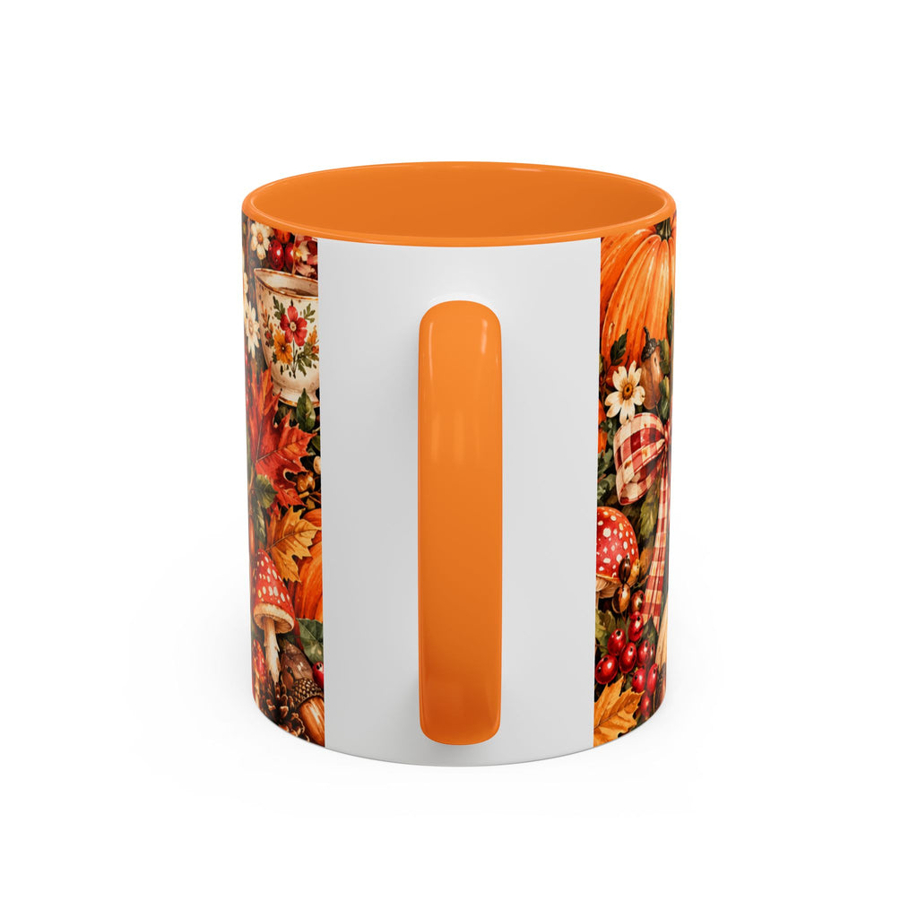 Autumn Harvest Mugs | Fall Pumpkins, Apples, Mushrooms, Daisies 11oz 15oz