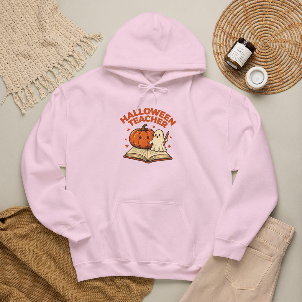 Halloween Teacher Pumpkin And Ghost Hoodie