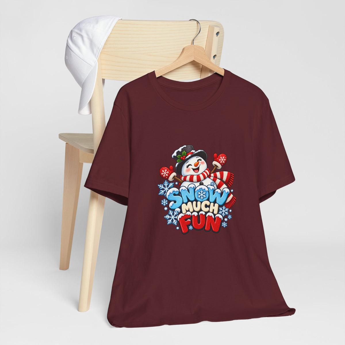 Snow Much Fun T-Shirt – Cute Snowman Holiday Tee