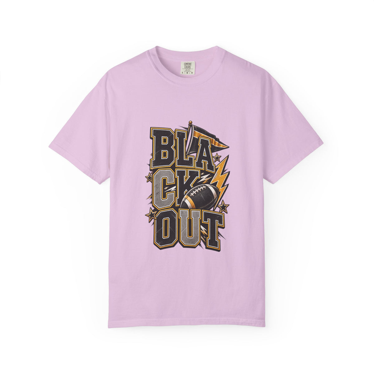 Blackout Lightning Football tee | Graphic T-Shirt, Team Spirit