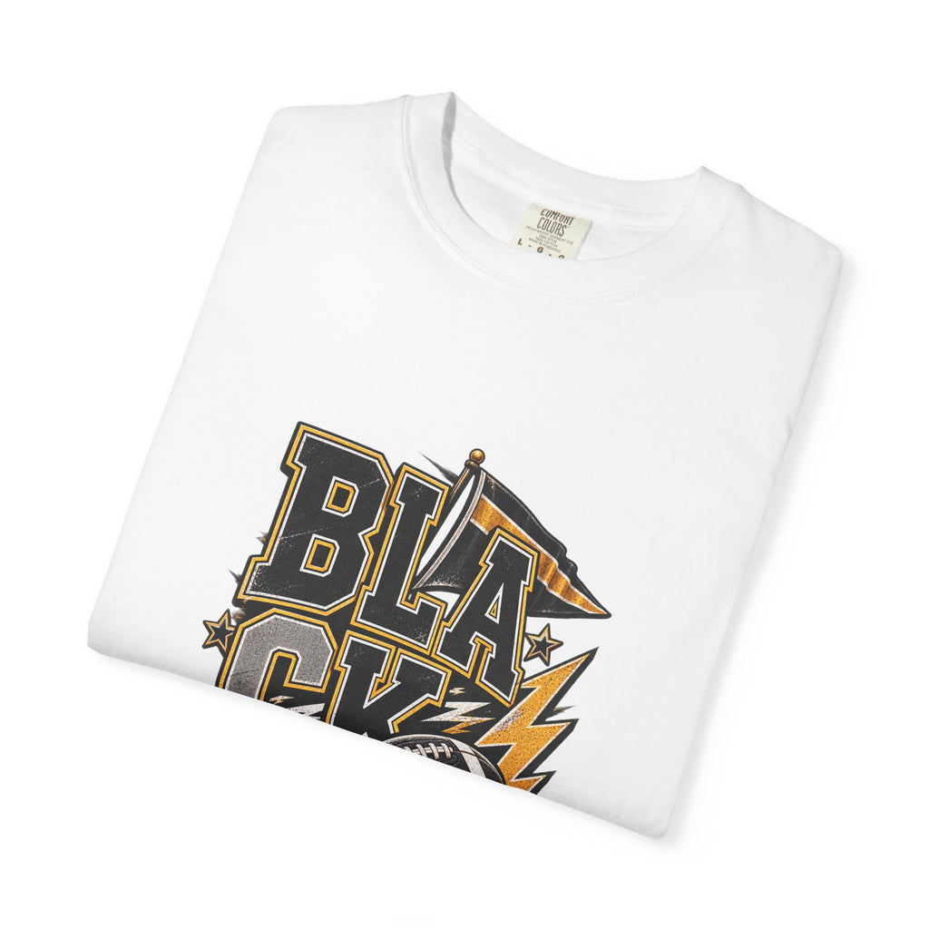 Blackout Lightning Football tee | Graphic T-Shirt, Team Spirit