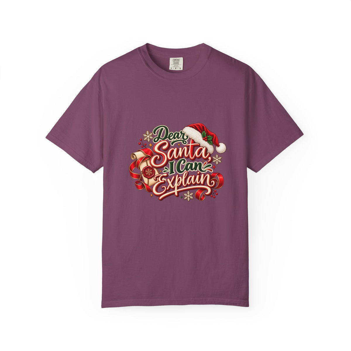 Dear Santa I Can Explain T-Shirt — Funny Christmas Tee