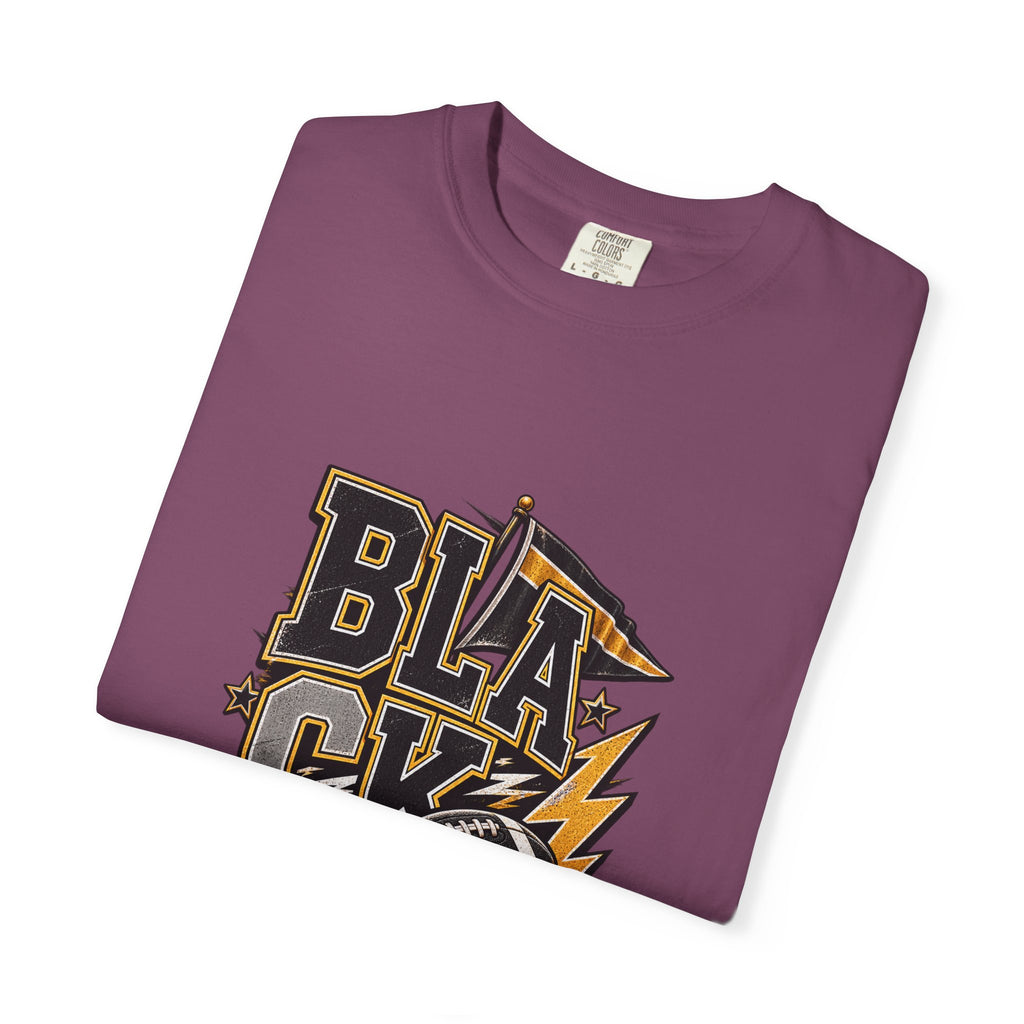 Blackout Lightning Football tee | Graphic T-Shirt, Team Spirit